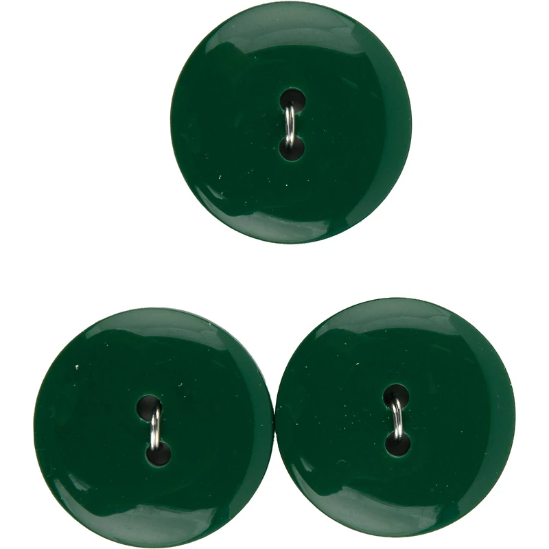 Spectrum Cool 7/8" Green 2-Hole Buttons, 3ct.