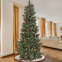 9ft. Pre-lit Artificial Meadowlark Pencil Hinged Tree, Clear Lights