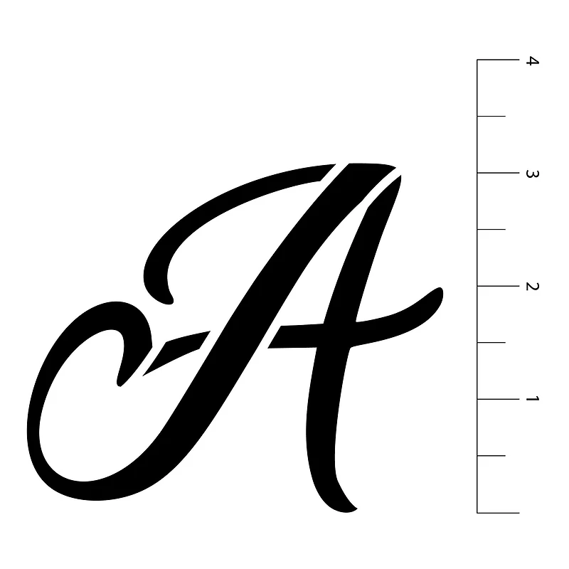 3" Formal Alphabet Font Stencils by Craft Smart®