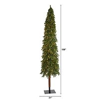 9ft. Pre-Lit Grand Alpine Artificial Christmas Tree, Clear Lights