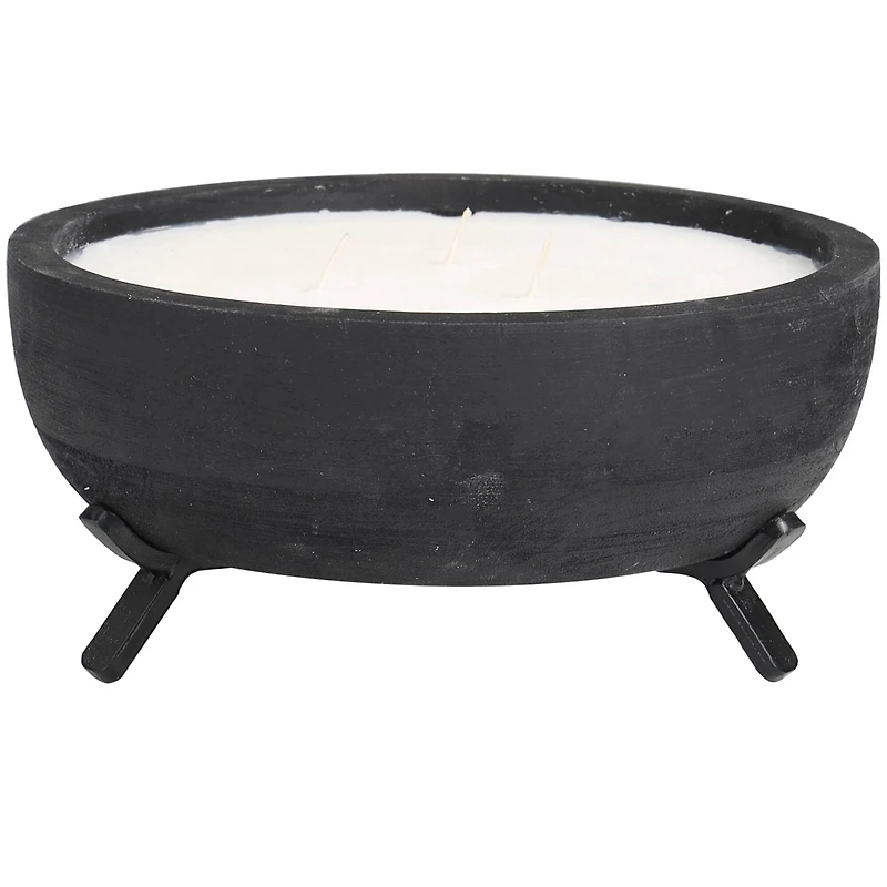 Sauvignon Blanc Scented 3-Wick Candle in Black Tripod Bowl