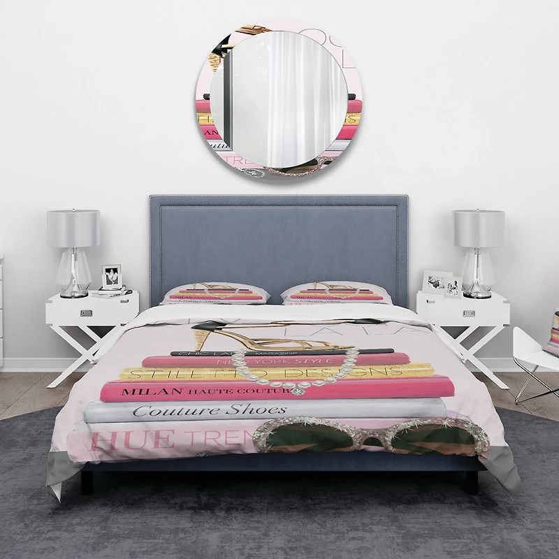 Designart 'Paris Glamourous Gold Style II' Teenage Bedding Set