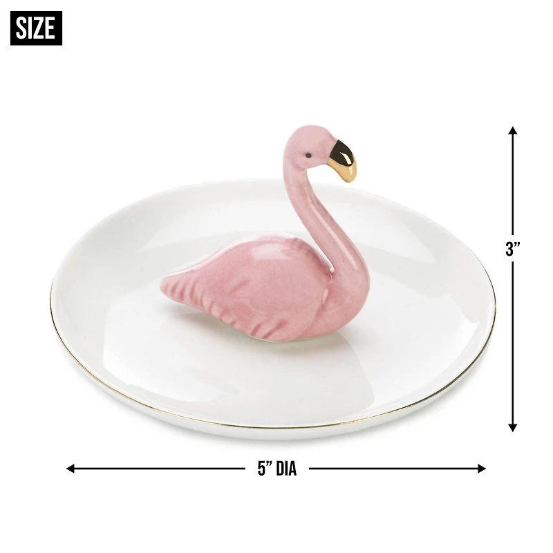5" Flamingo Ring Dish