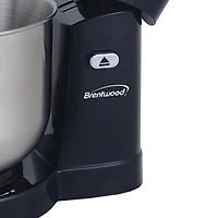 Brentwood 5-Speed Black Stand Mixer with 3qt. Stainless Steel Mixing Bowl