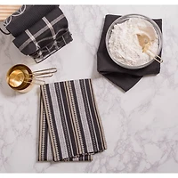 DII® Black Dishtowel & Dishcloth Set