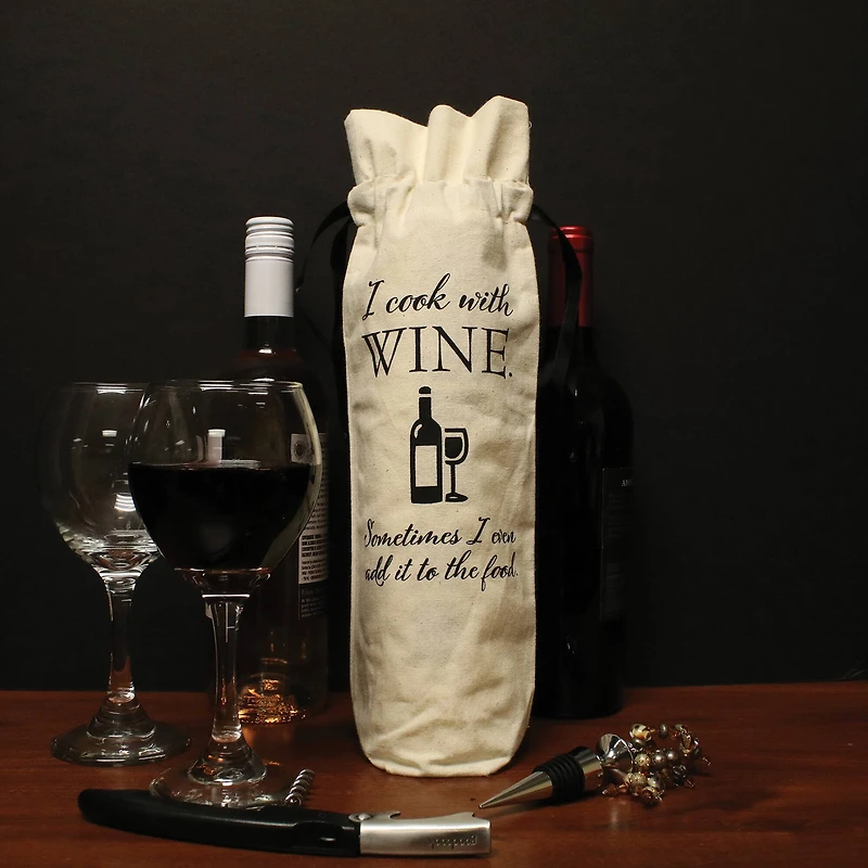 Personality Case™ Cooking Canvas Wine Bag