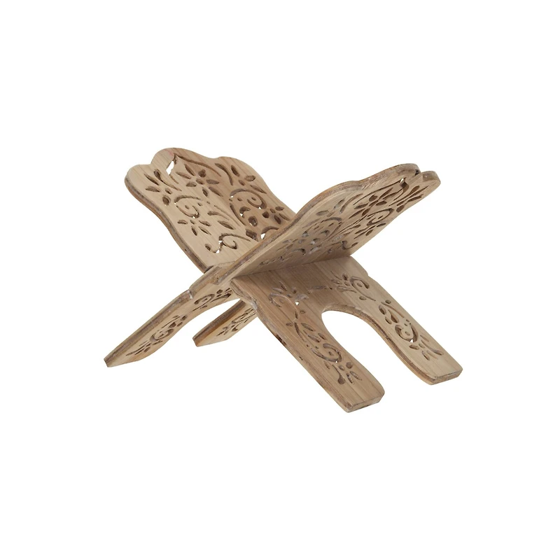 Hello Honey® 11.25" Natural Wood Laser-Cut Book Holder