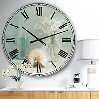 Designart Pastel Bath IV Wall Clock