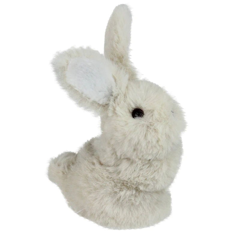 5" Beige Plush Standing Easter Bunny Figure