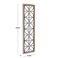 Black Metal Farmhouse Wall Decor, 15" x 1" x 50"