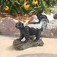 Design Toscano 13" Stinky the Striped Skunk Statue