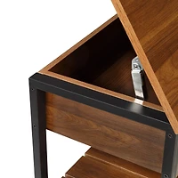 Honey Can Do Walnut Entryway Shoe Storage & Bench