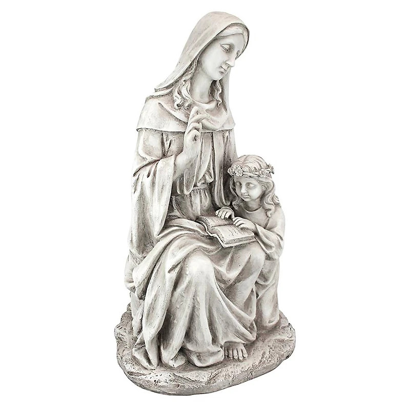 Design Toscano 23.5" St. Anne with the Young Mary Mother of Jesus Statue