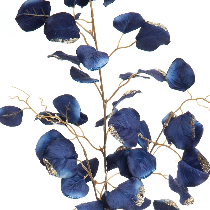 37" Blue Glitter Eucalyptus Stem by Ashland® 