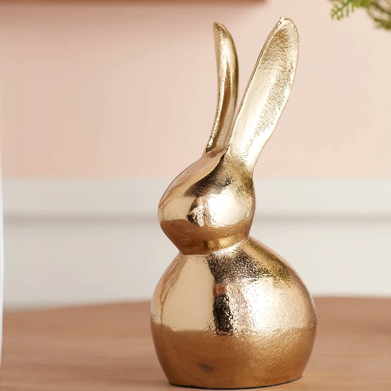 5.5" Modern Metal Bunny Décor, 2ct.
