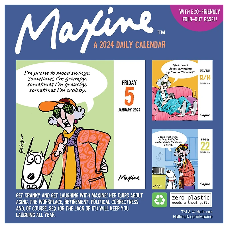 TF Publishing 2024 Maxine Daily Desktop Calendar