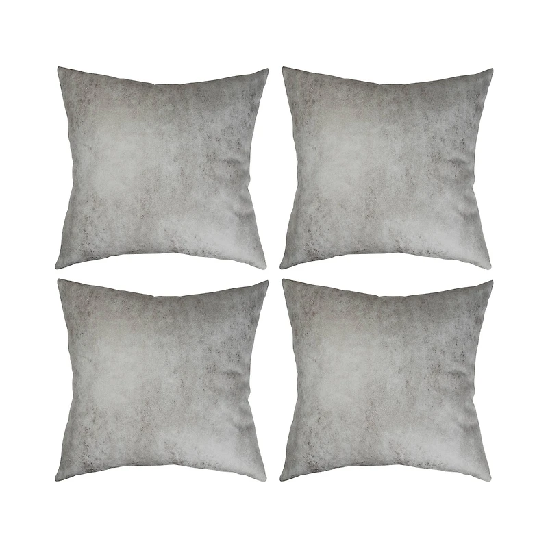 Craft Express Grey Sublimation Leathaire Pillow Covers, 4ct.