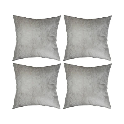 Craft Express Grey Sublimation Leathaire Pillow Covers, 4ct.