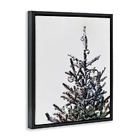 Stupell Industries Christmas Tree Disco Balls Floating Frame Wall Art