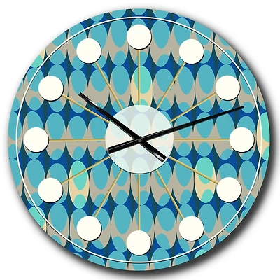 Designart 'Retro Abstract Design Xv Mid-Century Modern Wall Clock