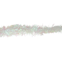50ft. White Iridescent Tinsel Garland