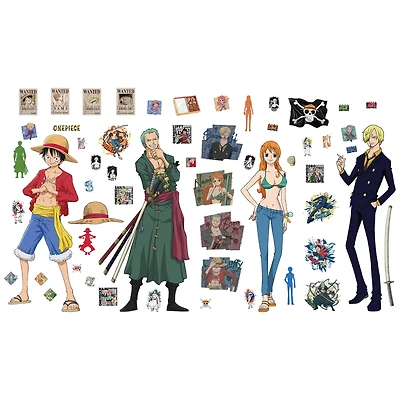 RoomMates One Piece Straw Hat Crew Peel & Stick Wall Decals