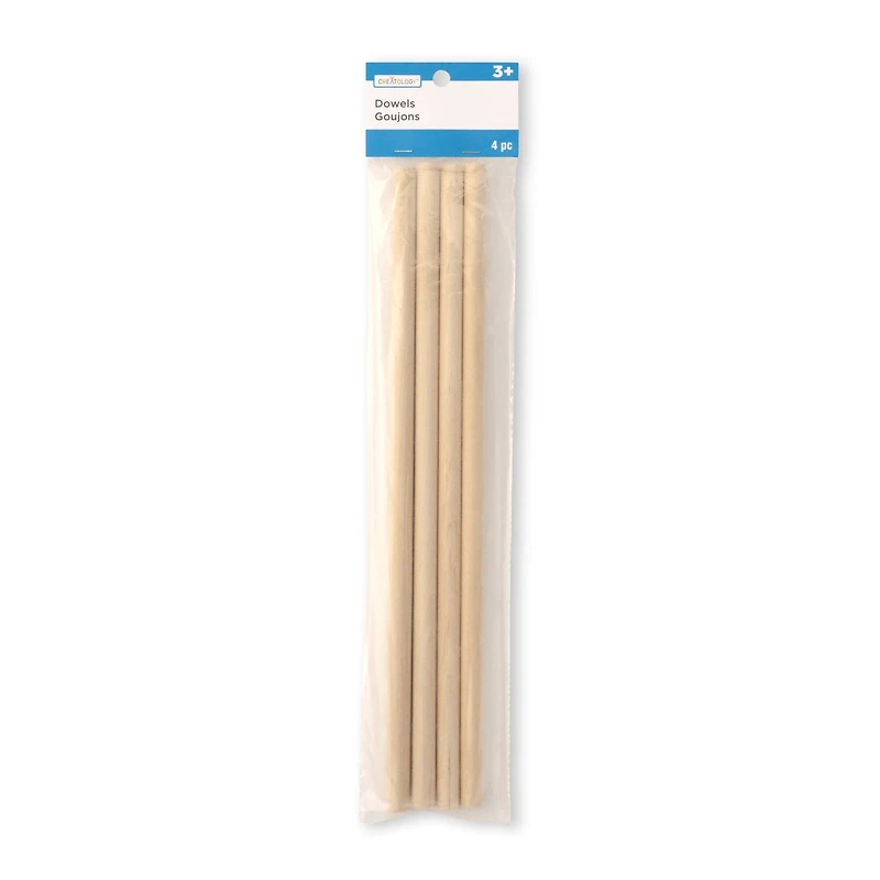 12 Packs: 4 ct. (48 total) 7/16" x 12" Wooden Dowels by Creatology™