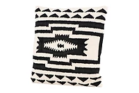 Hello Honey® Black & Natural Cotton Kilim Pillow