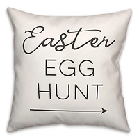 Easter Egg Hunt Basket 2 18" x 18" Indoor / Outdoor Pillow