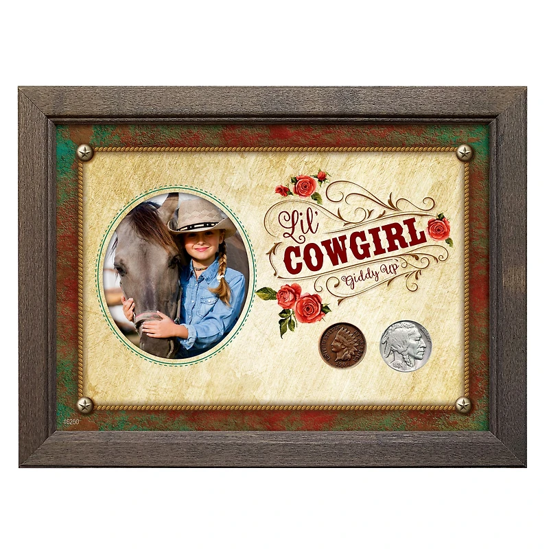 Lil' Cowgirl Coin Set 5" x 7" Frame
