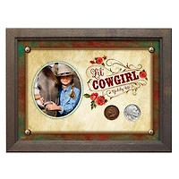 Lil' Cowgirl Coin Set 5" x 7" Frame
