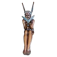 Design Toscano 18" Bird Fairy Cast Bronze Garden Statue