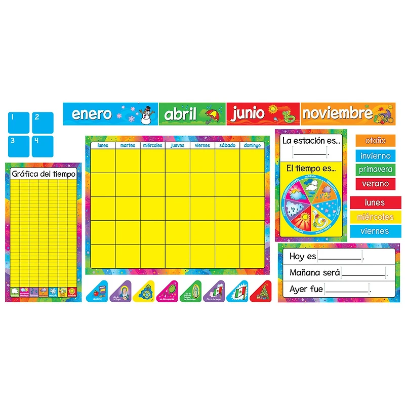 TREND Enterprises® Calendario Annual (Spanish) Bulletin Board Set, 2 Sets
