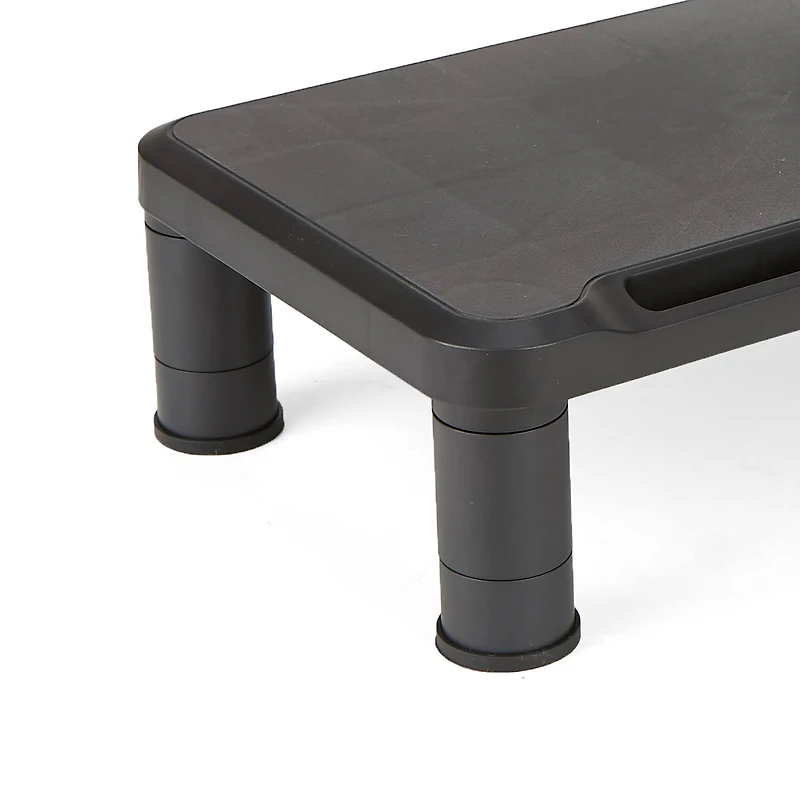 Mind Reader Small Black Monitor Stand