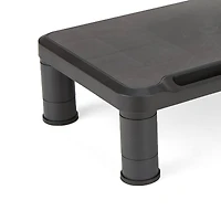 Mind Reader Small Black Monitor Stand