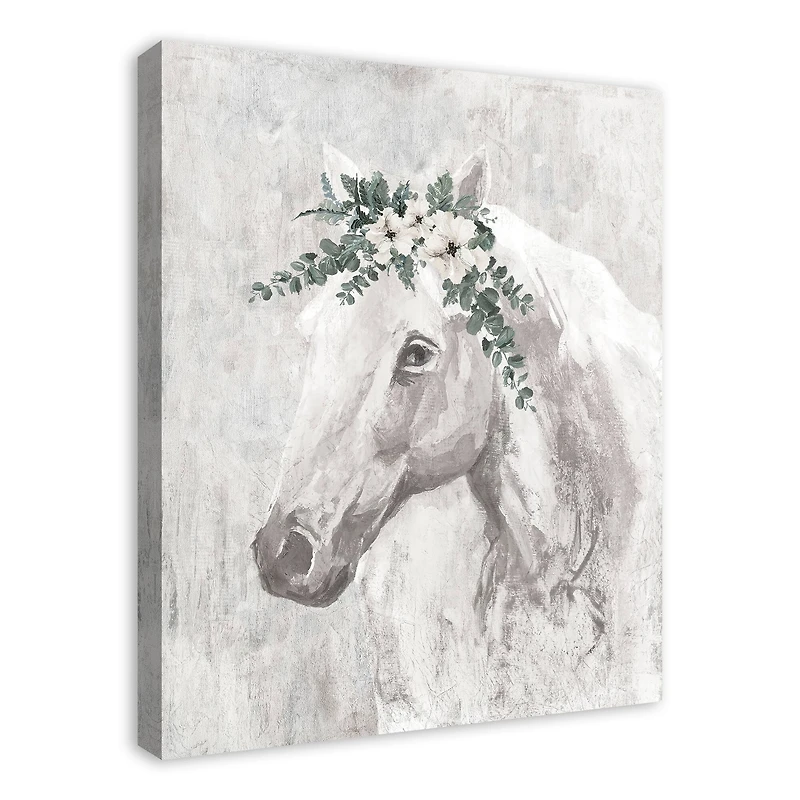Horse With Greens 24" x 30" Canvas Wall Art