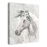 Horse With Greens 24" x 30" Canvas Wall Art