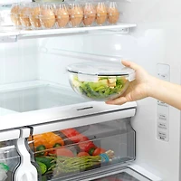 JoyJolt® Black Glass Mixing Bowls Set