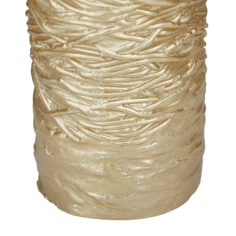 Gold Traditional Flameless Candle Set