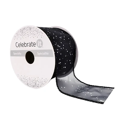 12 Pack: 2.5"x 10yd. Glitter Shimmer Wired Ribbon by Celebrate It® Specialty