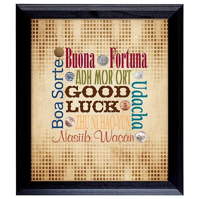 Good Luck Coins Subway Art Frame