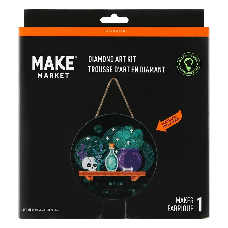 8" Potions Round Wood Plaque Diamond Art Kit by Make Market®