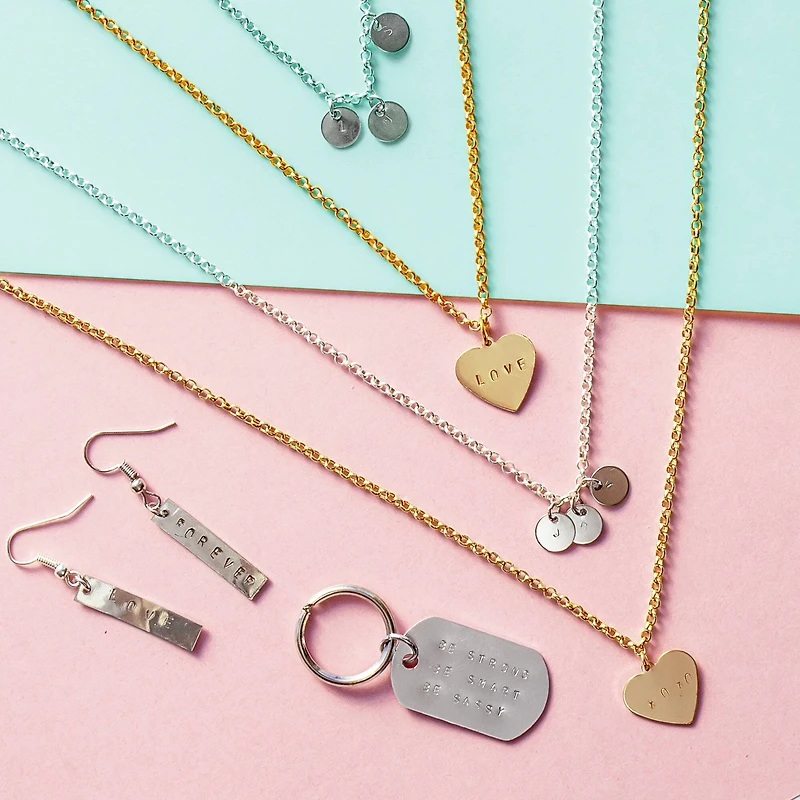 8 Pack: True2U DIY Hand-Stamped Jewelry Kit
