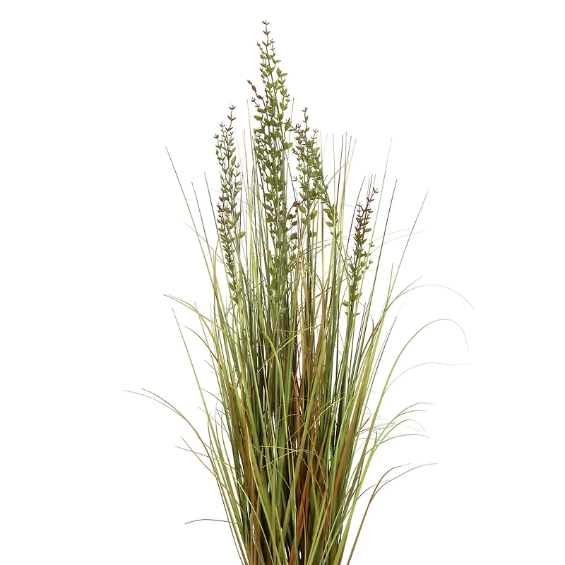 Artificial Potted Green & Brown Grass