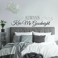 RoomMates Always Kiss Me Goodnight Peel & Stick Wall Decals