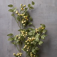 Yellow & Green Berry Stem with Leaves by Ashland®