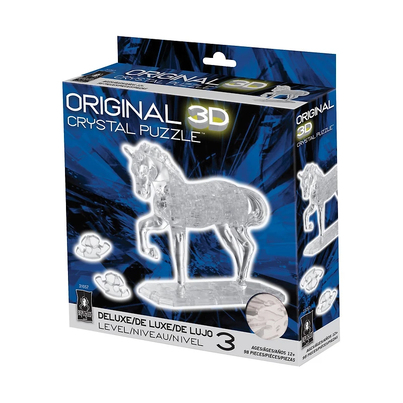Original 3D Crystal Puzzle™ White Horse 98 Piece Puzzle