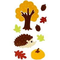 Double Sided Fall Harvest Gel Window Cling Set