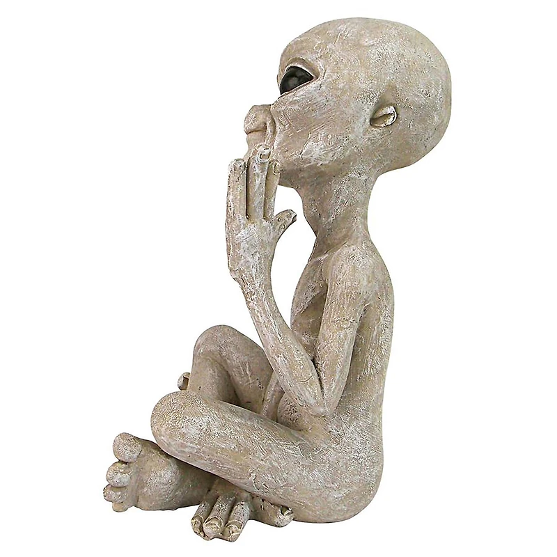 Design Toscano 8.5" Greetings Earthlings UFO Alien Statue