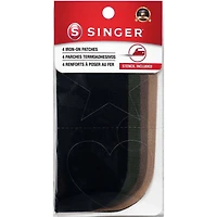 SINGER® Dark Iron-on Twill Patches